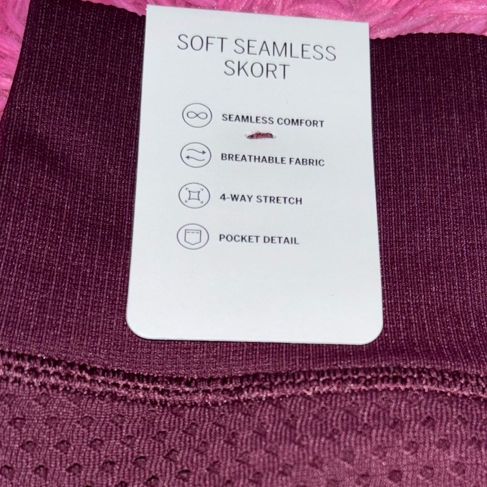 PINK Seamless Mini Skort Women Size Medium - Picture 4 of 13